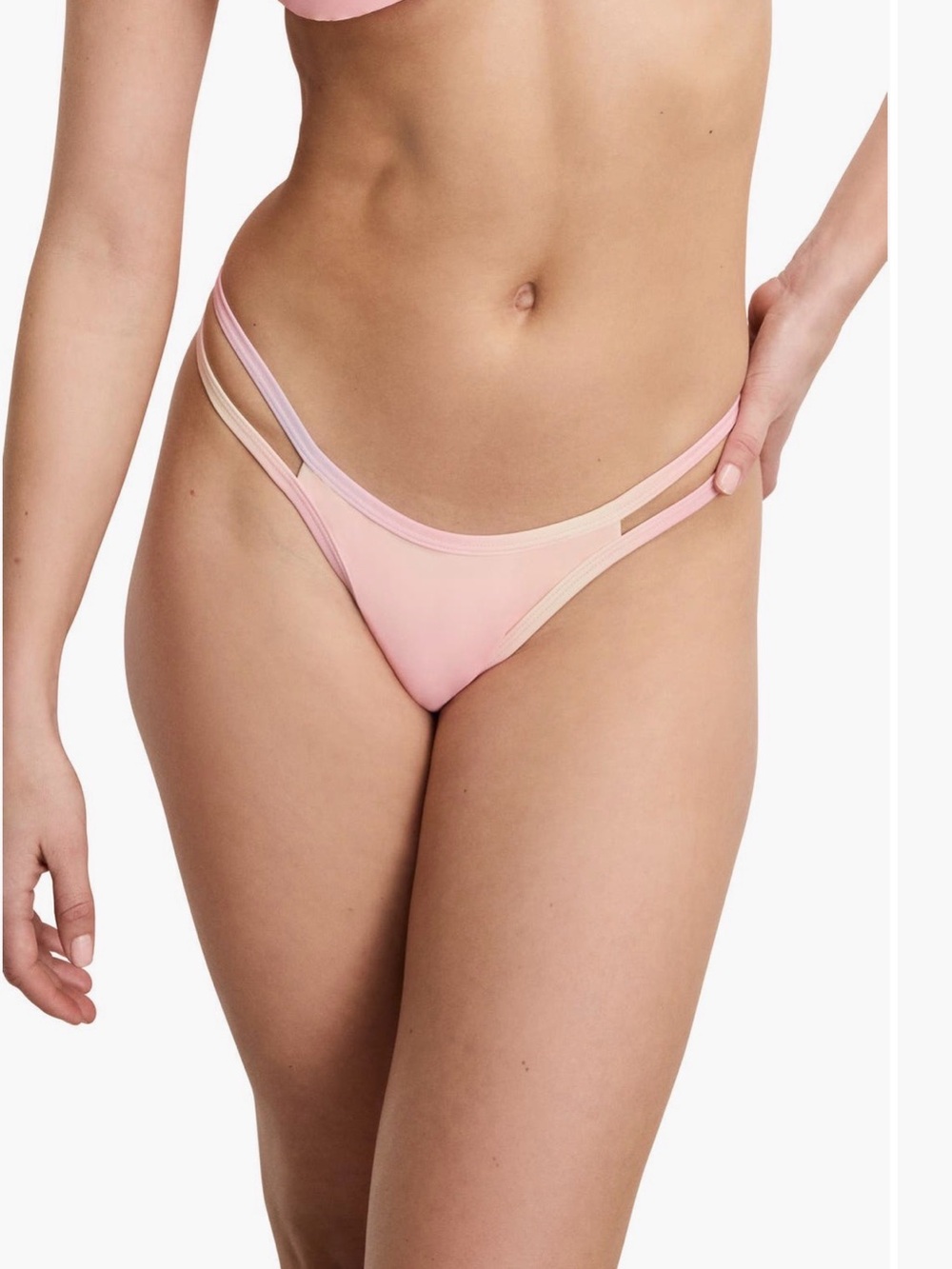 Good American Boomerang Bikini Bottoms, Size L NWT